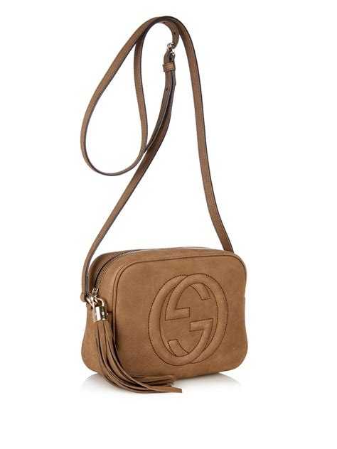 gucci brown leather crossbody